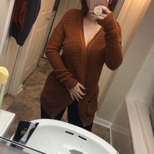 Burnt orange cardigan